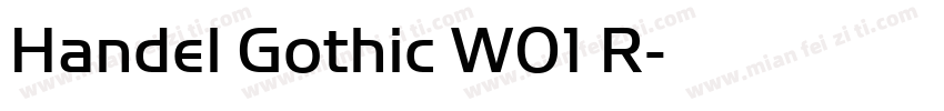 Handel Gothic W01 R字体转换